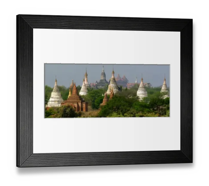 Framed Print : Asia, Myanmar, Bagan, ancient temples and pagodas of Bagan