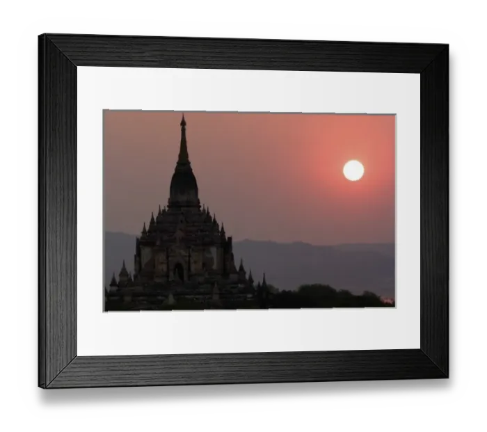 Framed Print : Asia, Myanmar, Bagan, Gawdapalin temple at sunset Framed Print : Asia, Myanmar, Bagan, Gawdapalin temple at sunset