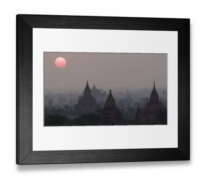 Framed Print : Asia, Myanmar, Bagan, temples of Bagan