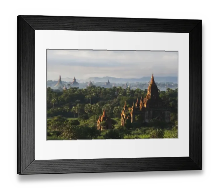 Framed Print : Temples at sunrise, Bagan, Myanmar Framed Print : Temples at sunrise, Bagan, Myanmar