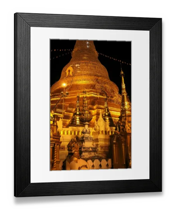 Framed Print : Asia, Myanmar (Burma), Yangon (Rangoon). The Shwedagon Pagoda in Yangon in the evening Framed Print : Asia, Myanmar (Burma), Yangon (Rangoon). The Shwedagon Pagoda in Yangon in the evening