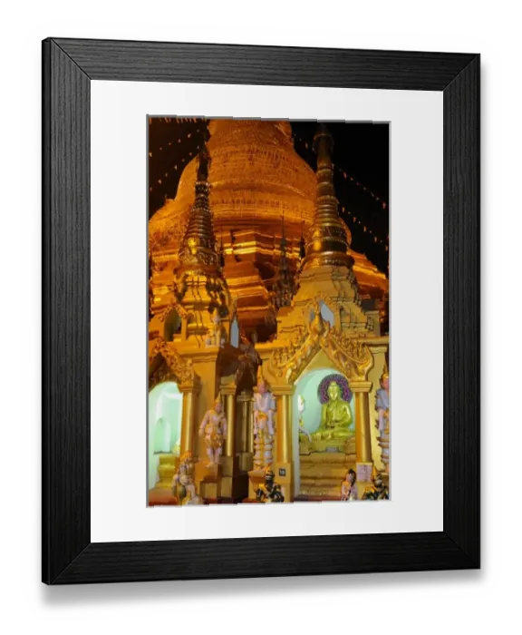 Framed Print : Asia, Myanmar (Burma), Yangon (Rangoon). Small shrines at the Shwedagon Pagoda in Yangon Framed Print : Asia, Myanmar (Burma), Yangon (Rangoon). Small shrines at the Shwedagon Pagoda in Yangon