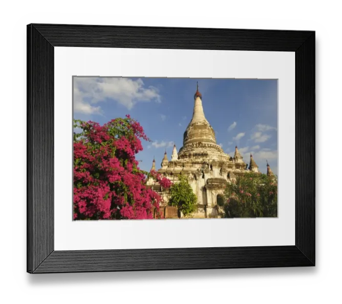 Framed Print : Asia, Myanmar (Burma), Bagan (Pagan). A Bagan temple Framed Print : Asia, Myanmar (Burma), Bagan (Pagan). A Bagan temple