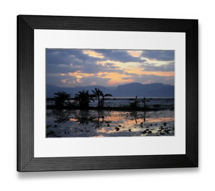 Framed Print : Asia, Myanmar (Burma), Lake Inle. Sunset over Lake Inle Framed Print : Asia, Myanmar (Burma), Lake Inle. Sunset over Lake Inle