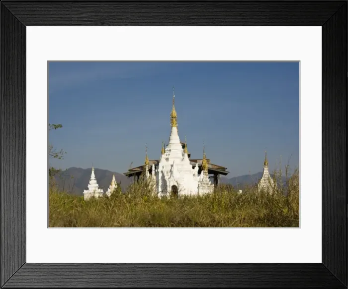 Framed Print : Buddhist stupa, Inle Lake (also spelled Inlay), Shan State, 1500 meters above sea level