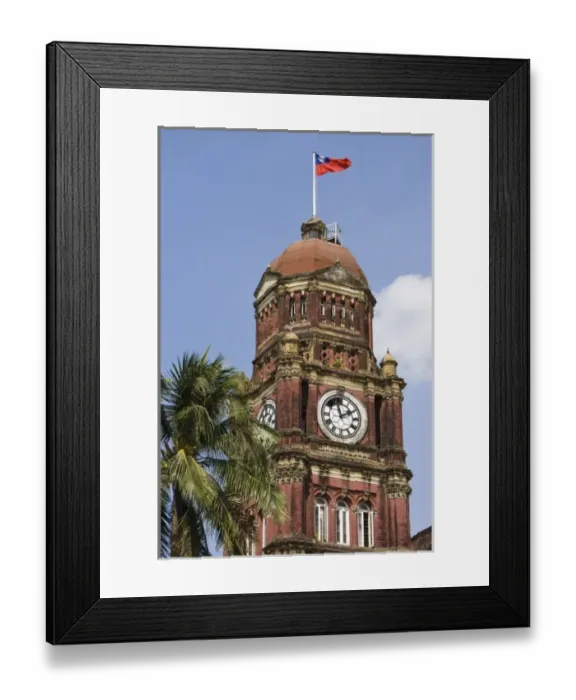Framed Print : Downtown Yangon (also known as Rangoon), Myanmar (Burma), Southeast Asia Framed Print : Downtown Yangon (also known as Rangoon), Myanmar (Burma), Southeast Asia