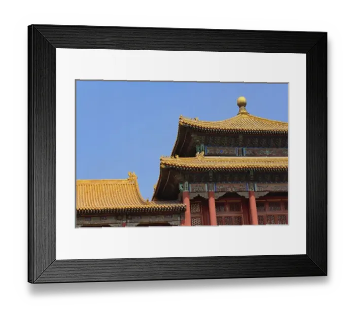 Framed Print : Architecture of the Forbidden City, Beijing, China