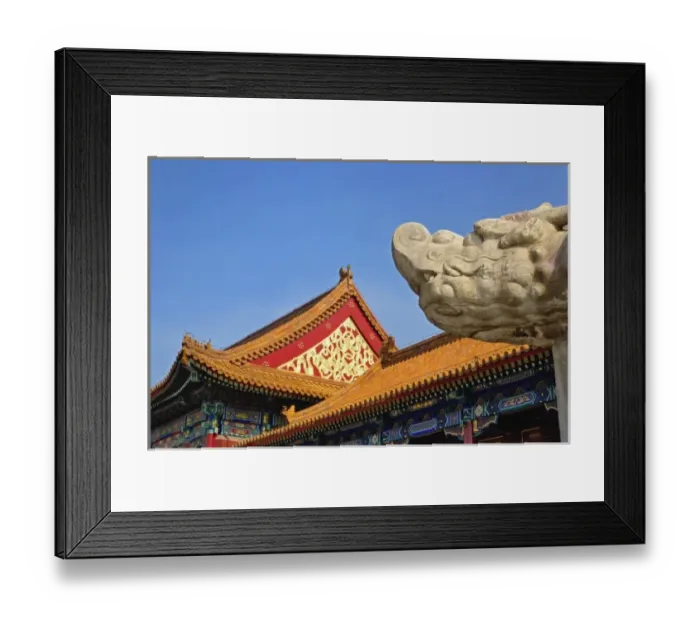 Framed Print : Architecture of the Forbidden City, Beijing, China Framed Print : Architecture of the Forbidden City, Beijing, China