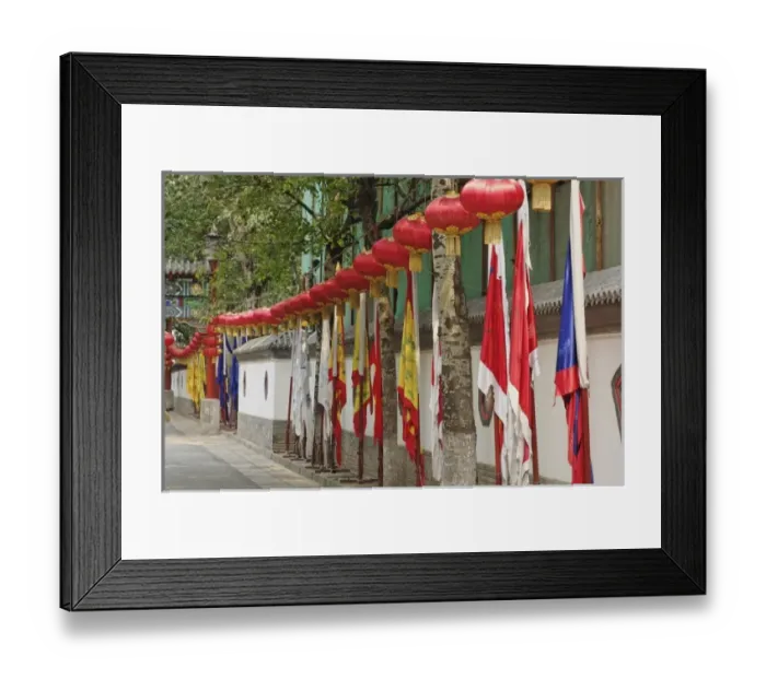 Framed Print : Row of flags, Beijing, China Framed Print : Row of flags, Beijing, China