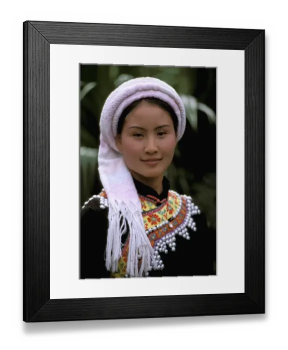 Framed Print : Asia, China, Yunnan Province, Kunming. Yunnan ethnic dancer (MR)
