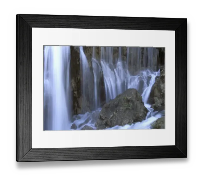 Framed Print : China, Sichuan Province. Silky water of Shuzeng falls-Jiuzhaigou scenic area Framed Print : China, Sichuan Province. Silky water of Shuzeng falls-Jiuzhaigou scenic area