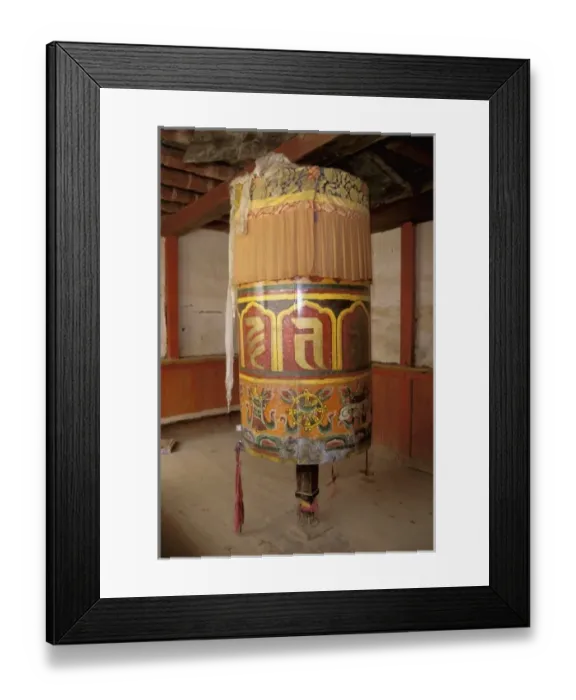 Framed Print : Asia, China, Yunnan Province, Zhongdian Co. Songzanlin Monastery, large house prayer