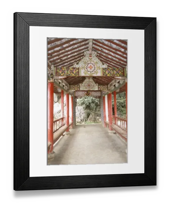 Framed Print : Asia, China, Yunnan Province, Lijiang Co. Naxi village of Renli. Painted details Framed Print : Asia, China, Yunnan Province, Lijiang Co. Naxi village of Renli. Painted details