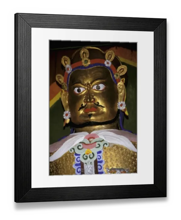 Framed Print : Asia, China, Yunnan Province, Lijiang. Yufeng Monastery, colorful statue of Chinese Framed Print : Asia, China, Yunnan Province, Lijiang. Yufeng Monastery, colorful statue of Chinese