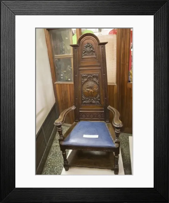 Framed Print : Africa, West Africa, Ghana, Accra. Chair of State of the last British Governor General