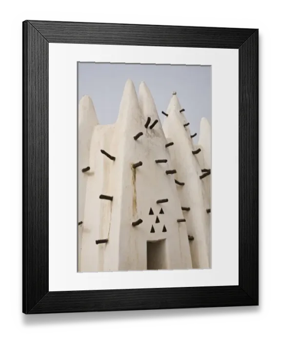 Framed Print : Africa, West Africa, Ghana, Wa. Close-up view of traditional mud and stick Muslim mosque Framed Print : Africa, West Africa, Ghana, Wa. Close-up view of traditional mud and stick Muslim mosque