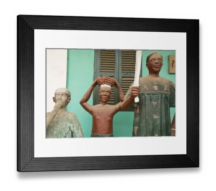 Framed Print : Africa, West Africa, Ghana, Elmina. Close-up shot of Abese Number Five, an Asafo Framed Print : Africa, West Africa, Ghana, Elmina. Close-up shot of Abese Number Five, an Asafo