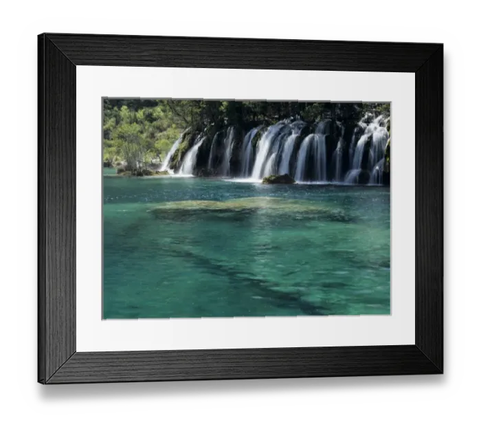 Framed Print : Asia, China, Sichuan Province, Jiuzhaigou National Scenic Area. Clear torquise water Framed Print : Asia, China, Sichuan Province, Jiuzhaigou National Scenic Area. Clear torquise water