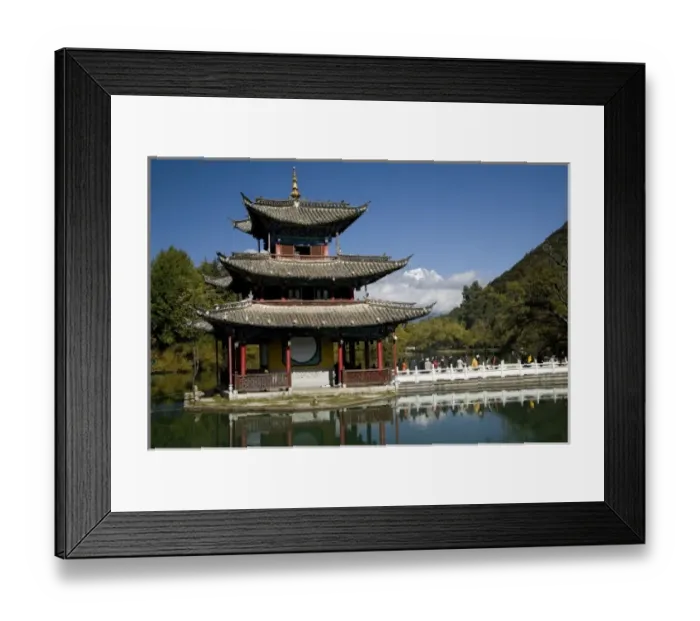 Framed Print : Marble bridge over pond Framed Print : Marble bridge over pond