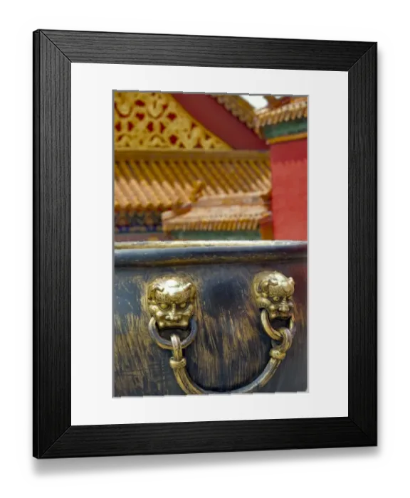 Framed Print : Colse up detail in Forbidden City; Beijing; China, Asia Framed Print : Colse up detail in Forbidden City; Beijing; China, Asia