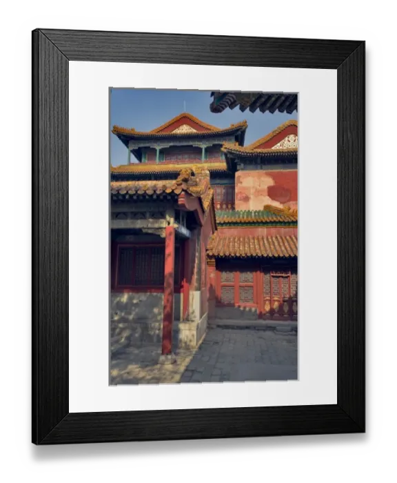 Framed Print : Building in Forbidden City; Beijing; China, Asia