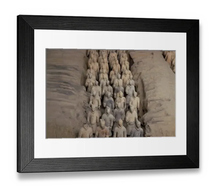 Framed Print : unknown. Terra Cotta warriors in Emperor Qin Shihuangs Tomb, Xian, Shaanxi, China Framed Print : unknown. Terra Cotta warriors in Emperor Qin Shihuangs Tomb, Xian, Shaanxi, China