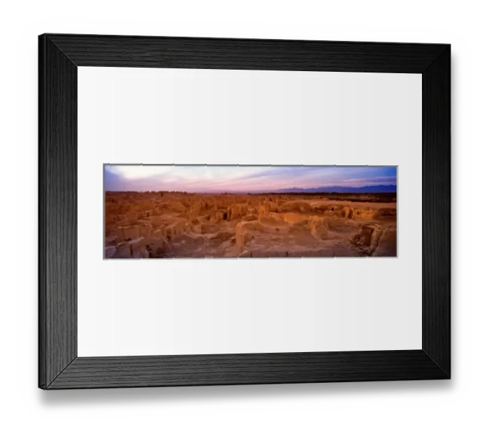 Framed Print : Ruins of ancient city, Jiaohe, at sunset, Turpan, Xinjiang Province, Silk Road, China Framed Print : Ruins of ancient city, Jiaohe, at sunset, Turpan, Xinjiang Province, Silk Road, China