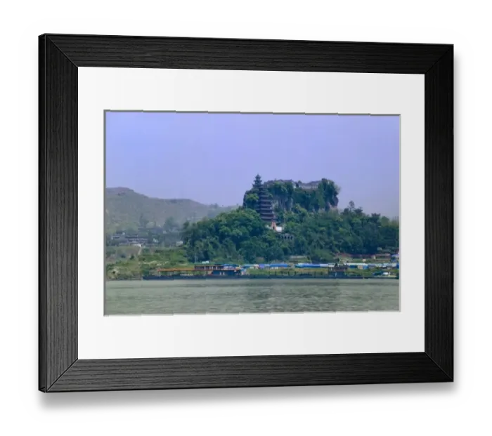 Framed Print : Shibaozhai along the Yangtze River, Sichuan Province, China Framed Print : Shibaozhai along the Yangtze River, Sichuan Province, China