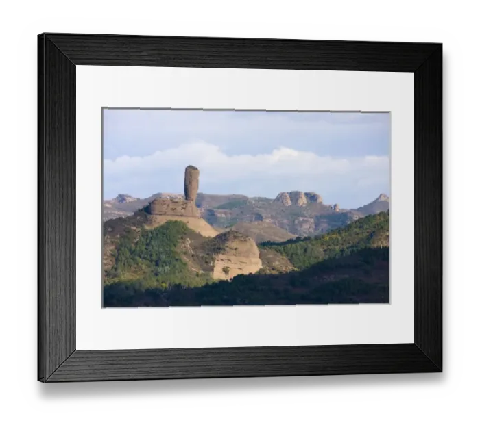 Framed Print : Bangchui (Wood Club) Mountain, Chengde, Hebei, China