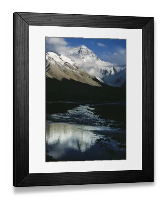 Framed Print : Mt. Everest and Rongbuk Glacier, Tibet, China Framed Print : Mt. Everest and Rongbuk Glacier, Tibet, China