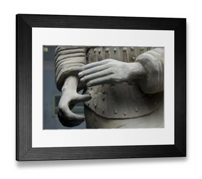 Framed Print : China, Shaanxi, Xian. Hands of a Terra Cotta Warrior, close up Framed Print : China, Shaanxi, Xian. Hands of a Terra Cotta Warrior, close up