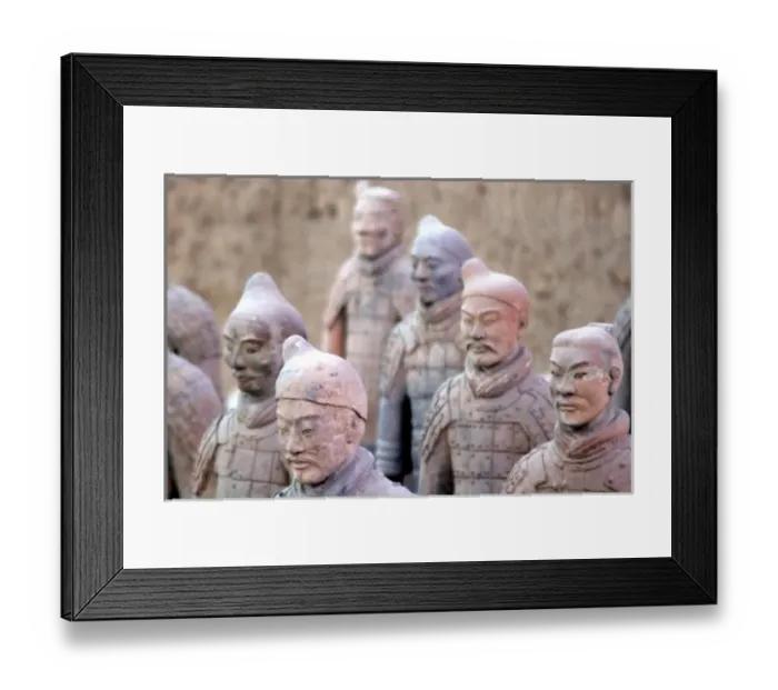Framed Print : China, Shaanxi, Xian. Terra Cotta warriors and pits, a UNESCO World Heritage site