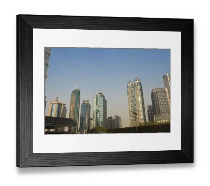Framed Print : China, Shanghai. City skyline Framed Print : China, Shanghai. City skyline