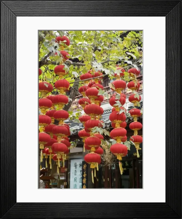 Framed Print : China, Shanghai. Chinese lanterns Chenghuang Miao district around the Shanghai City God Temple Framed Print : China, Shanghai. Chinese lanterns Chenghuang Miao district around the Shanghai City God Temple