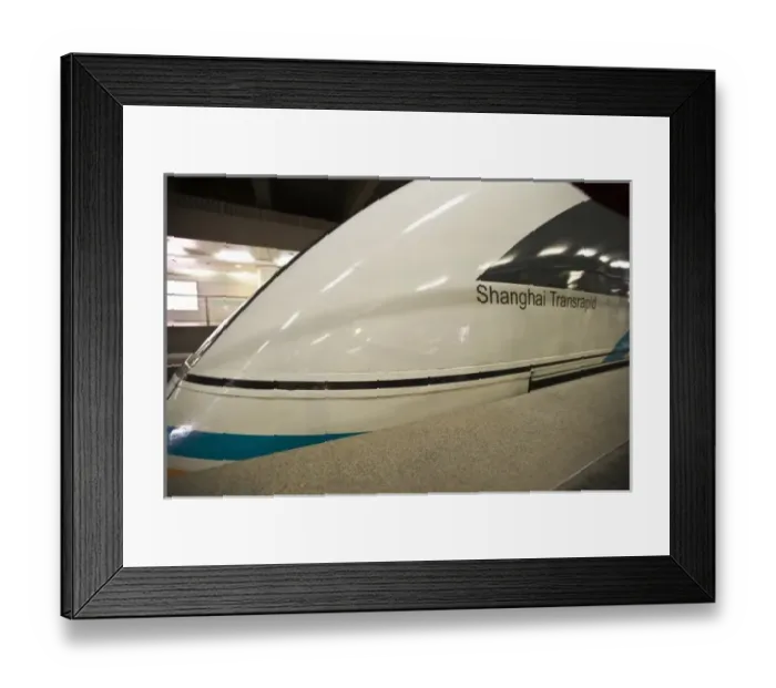 Framed Print : Unknown. China, Shanghai. The maglev train (worlds fastest train) Framed Print : Unknown. China, Shanghai. The maglev train (worlds fastest train)