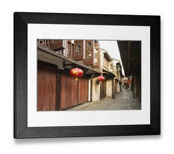 Framed Print : China, Zhouzhuang. Historic Zhouzhuang Water Village Framed Print : China, Zhouzhuang. Historic Zhouzhuang Water Village