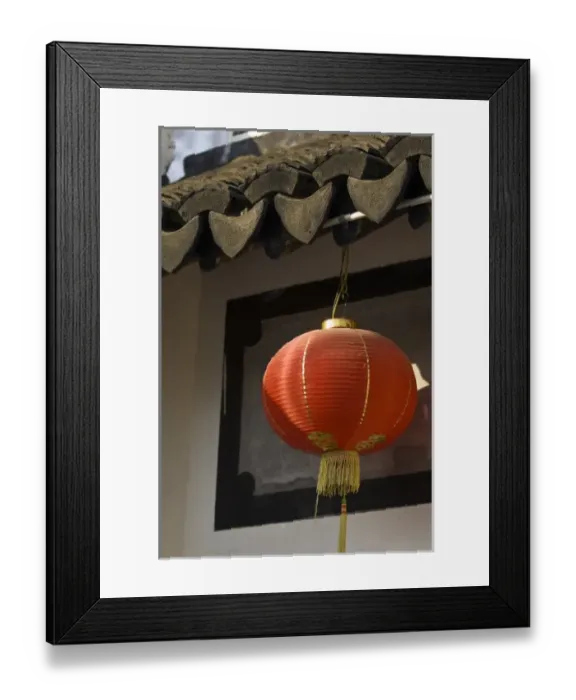 Framed Print : China, Suzhou. Lantern at the Master-of-Nets Garden (Wangshi Yuan)