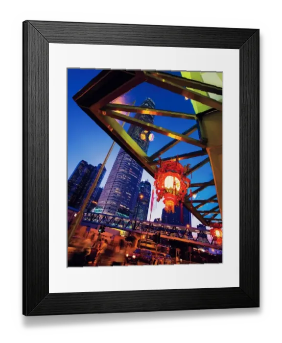 Framed Print : China, Hong Kong, The old and the new come together as modern skyscrapers and traditional