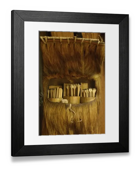 Framed Print : Dulong quiver bag. Gongshan County. Yunnan Province. CHINA Framed Print : Dulong quiver bag. Gongshan County. Yunnan Province. CHINA