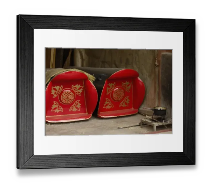 Framed Print : Coffins - Xizhou market. This small Bai village is about 20 km north of Dali. China