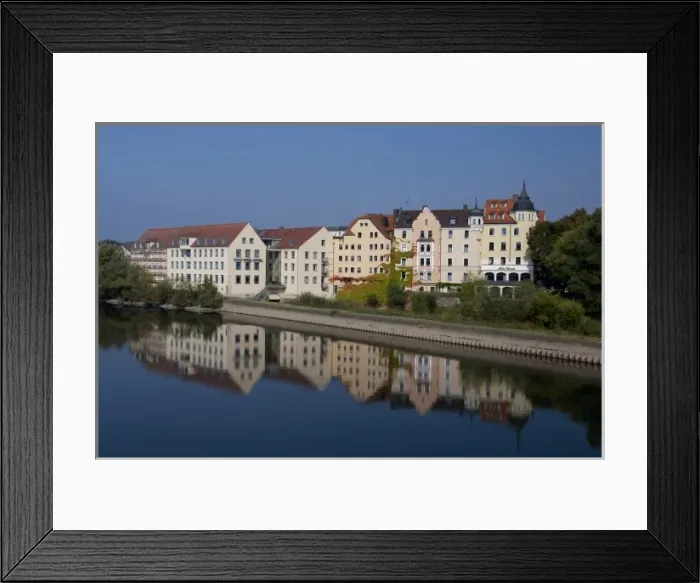 Framed Print : Germany, Bavaria, Regensburg. Sorat Insel Hotel & apartments along the Danube River at Regensburg Framed Print : Germany, Bavaria, Regensburg. Sorat Insel Hotel & apartments along the Danube River at Regensburg