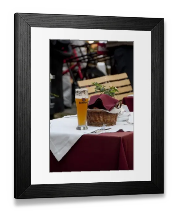Framed Print : Germany, Bavaria, Regensburg. Beer Garden Framed Print : Germany, Bavaria, Regensburg. Beer Garden