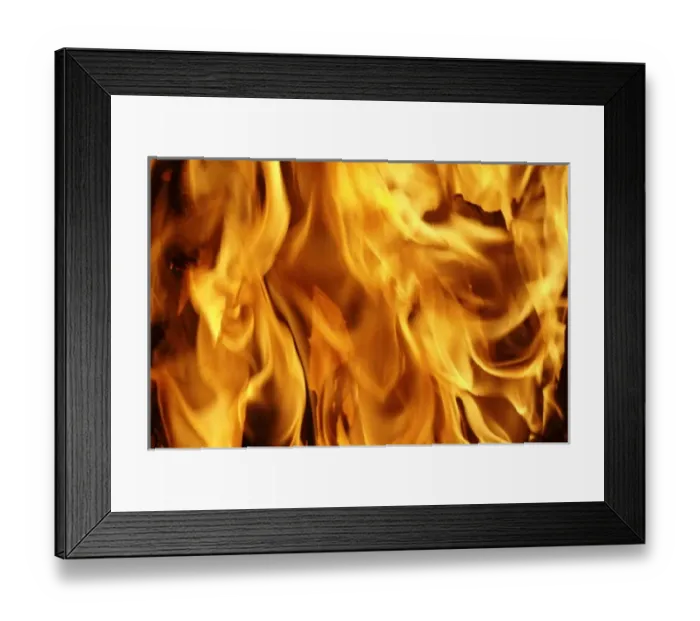 Framed Print : Close-up of fire flames, Jodhpur, India