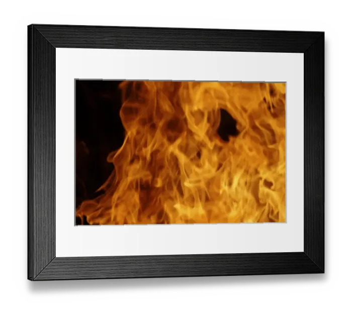 Framed Print : Close-up of fire flames, Jodhpur, India Framed Print : Close-up of fire flames, Jodhpur, India