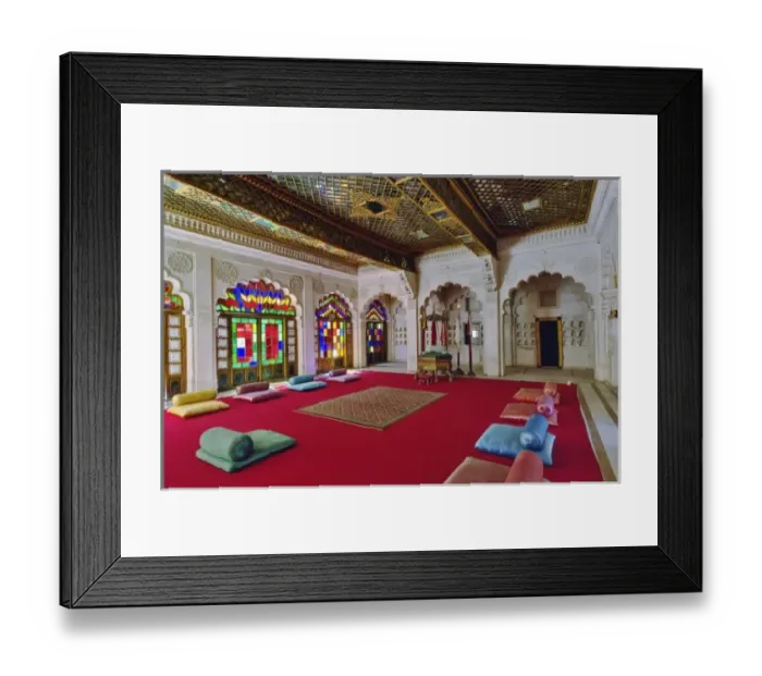 Framed Print : Period room Mehrangarh Fort, Jodhpur, India