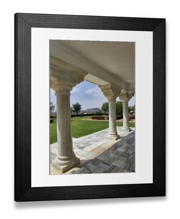 Framed Print : View of Mahrangarh Fort from Umaid Bhawan Palace hotel, Jodjpur, India