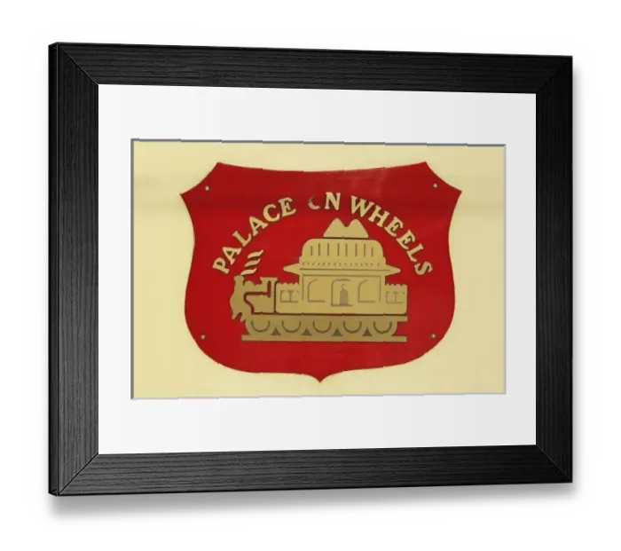 Framed Print : Palace on Wheels sign, Udaipur, India Framed Print : Palace on Wheels sign, Udaipur, India