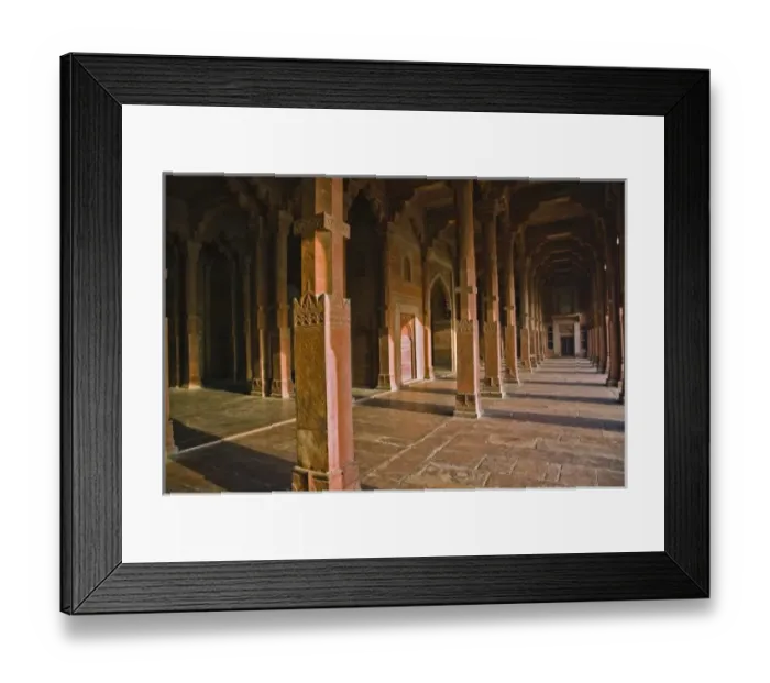 Framed Print : Prayer hall, Dargah (Jama Masjid) mosque, Fatehpur Sikri, in the state of Uttar Pradesh, India Framed Print : Prayer hall, Dargah (Jama Masjid) mosque, Fatehpur Sikri, in the state of Uttar Pradesh, India
