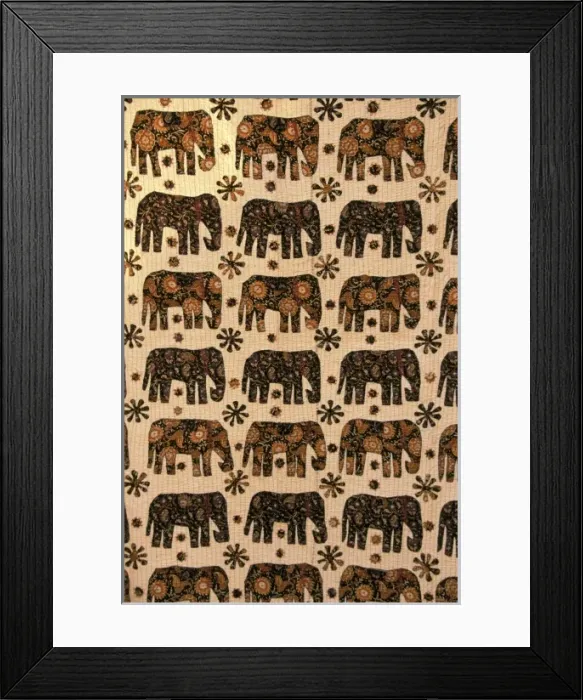 Framed Print : Asia, India, Jaipur. Hand crafted tapestry Framed Print : Asia, India, Jaipur. Hand crafted tapestry