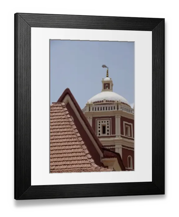 Framed Print : India, Goa, Ponda, Curti. Typical Hindu temple Framed Print : India, Goa, Ponda, Curti. Typical Hindu temple